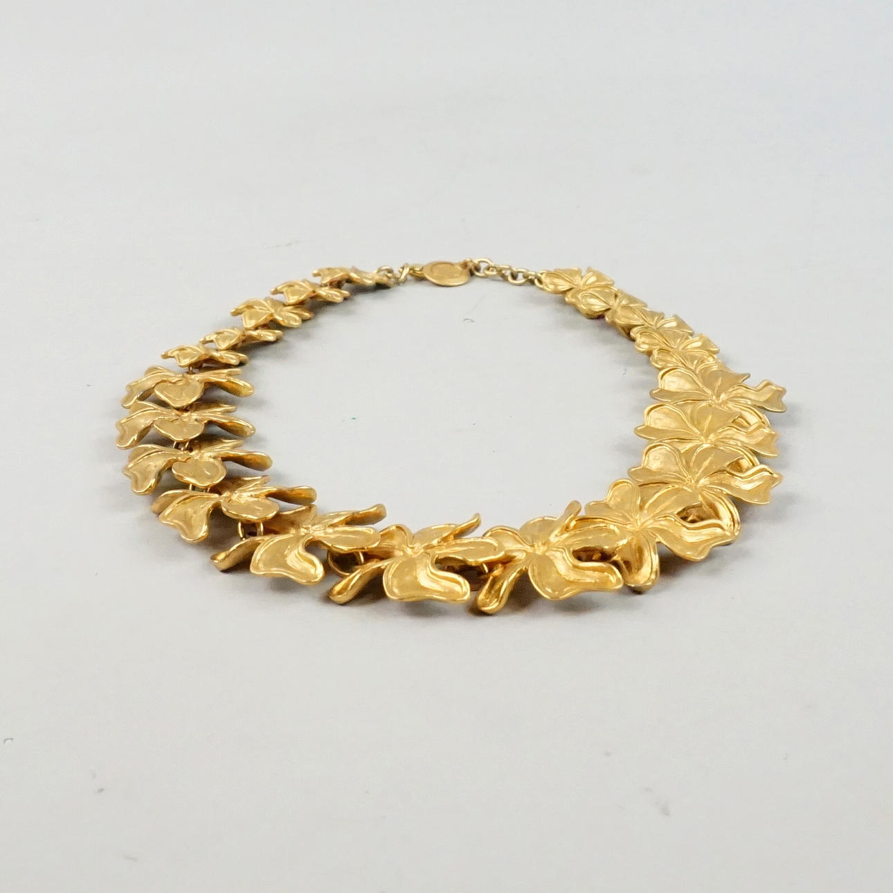 A gold plated metal necklace, VENTURINA, Paris. Jewellery 