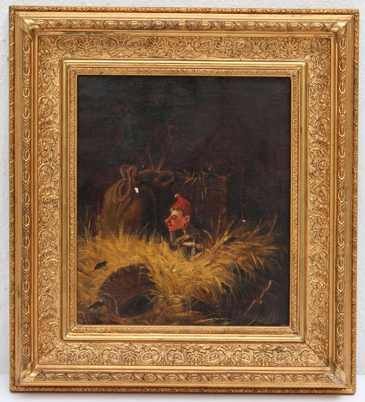 OKÄND KONSTNÄR, olja på duk, 1800-tal.