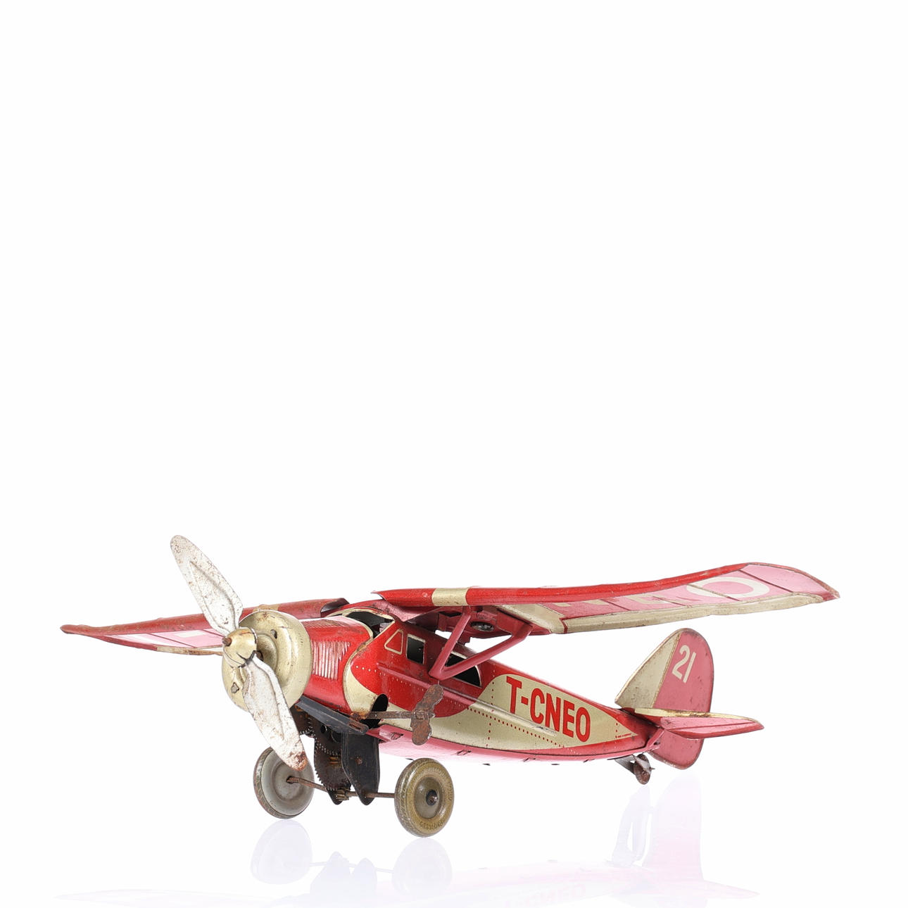 An aeroplane, lithographed sheet, Tipp & Co 1930s.