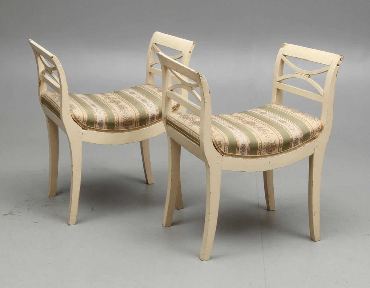 BANKETTER, 1 par, Karl-Johan, 1800-tal.