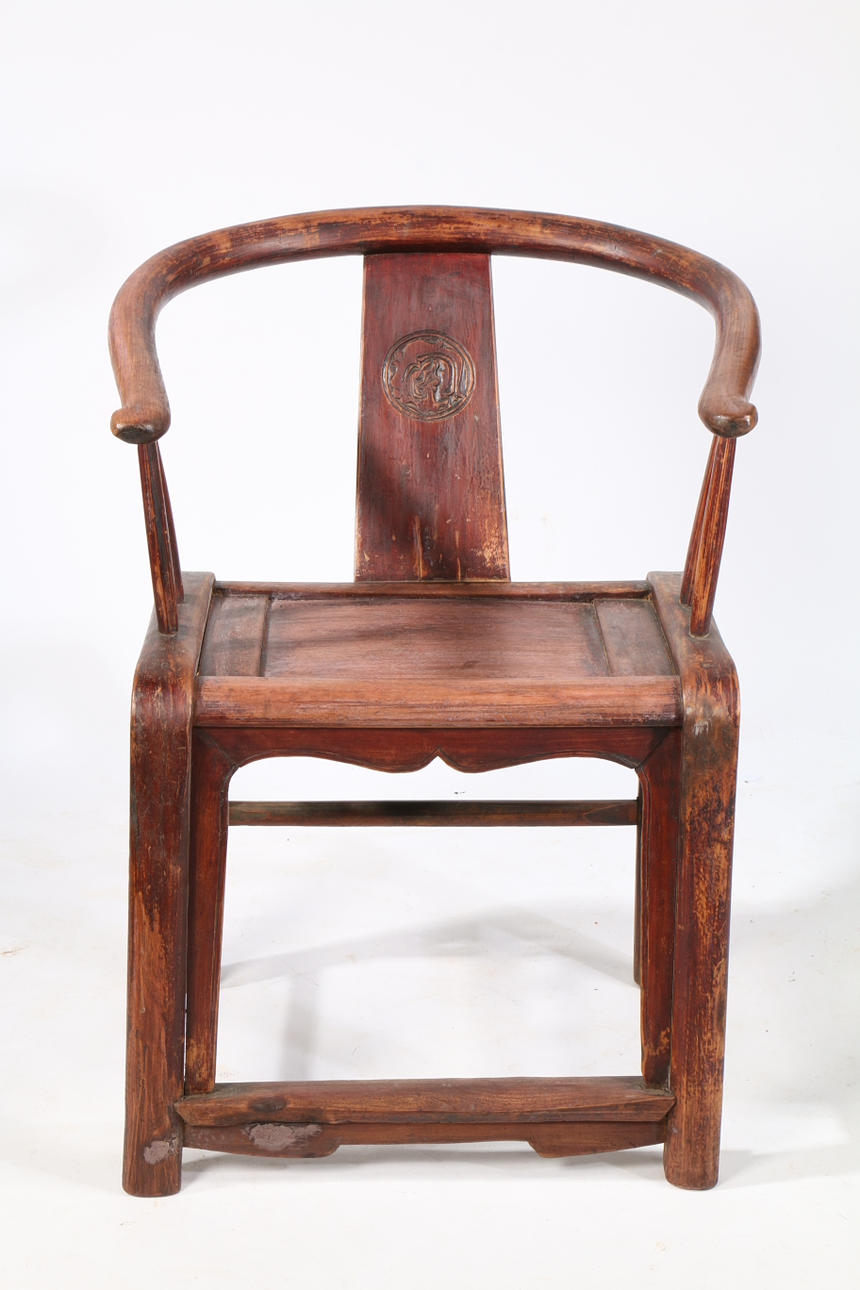 HÄSTSKO STOL, KINESISK QING-DYNASTIN.