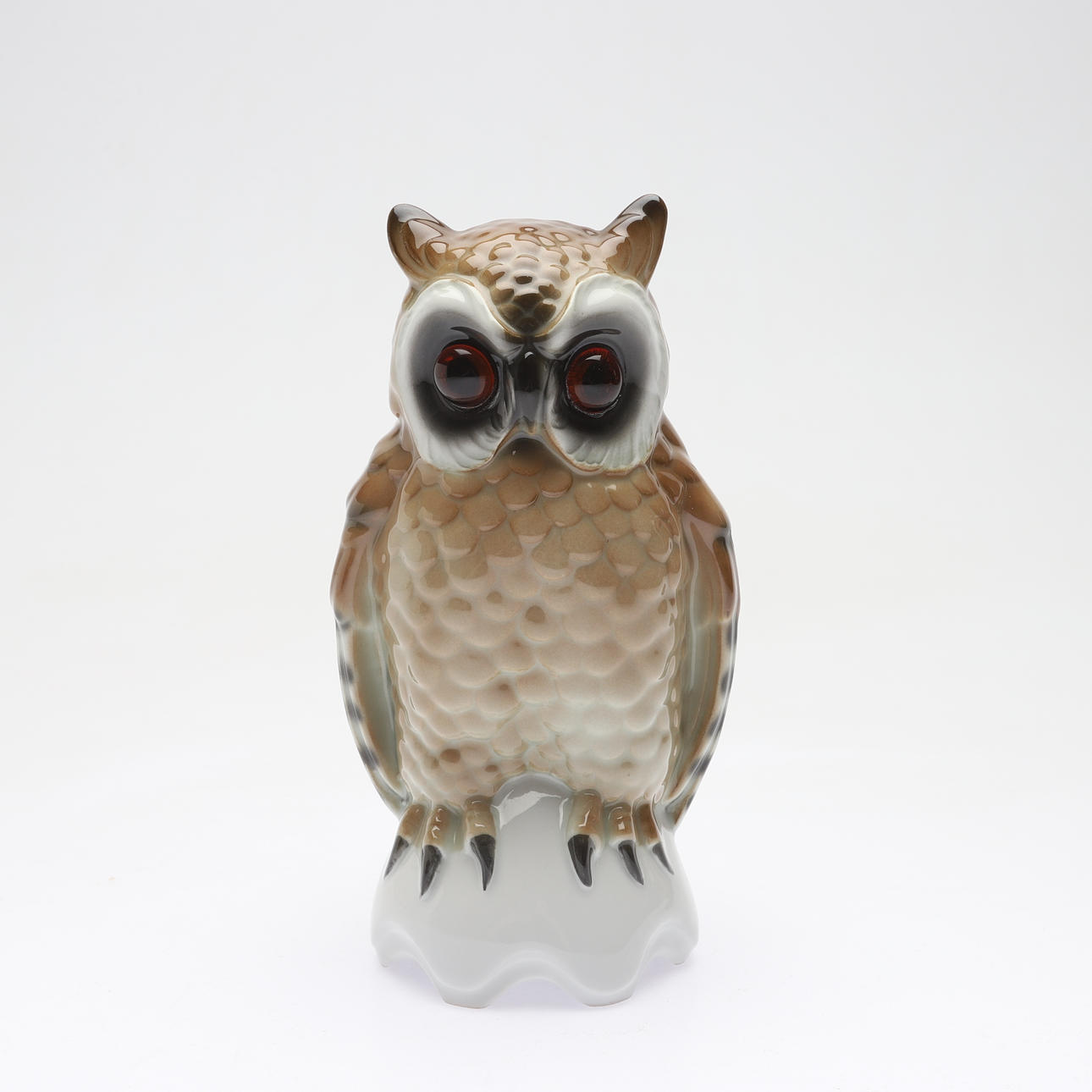 LAMPA, uggla, porslin, 1900-talets mitt.