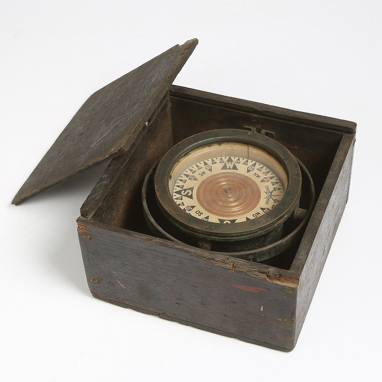 FARTYGSKOMPASS, G.W. Lyth AB, Stockholm, numrerad 10187.