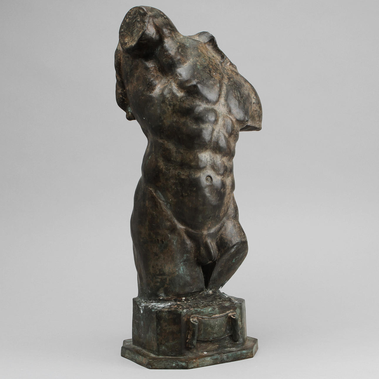 OIDENTIFIERAD KONSTNÄR. Skulptur, brons, torso.