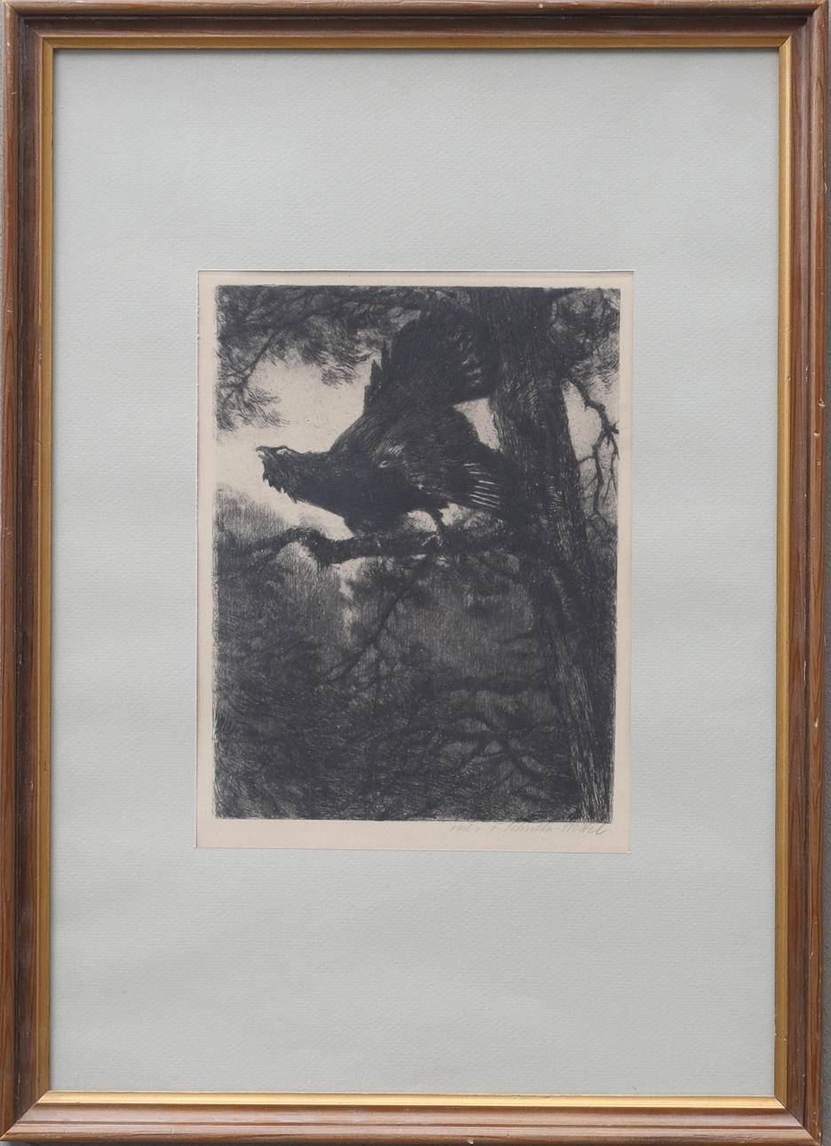 FERNAND SCHULTZ-WETTEL. etching, signed.