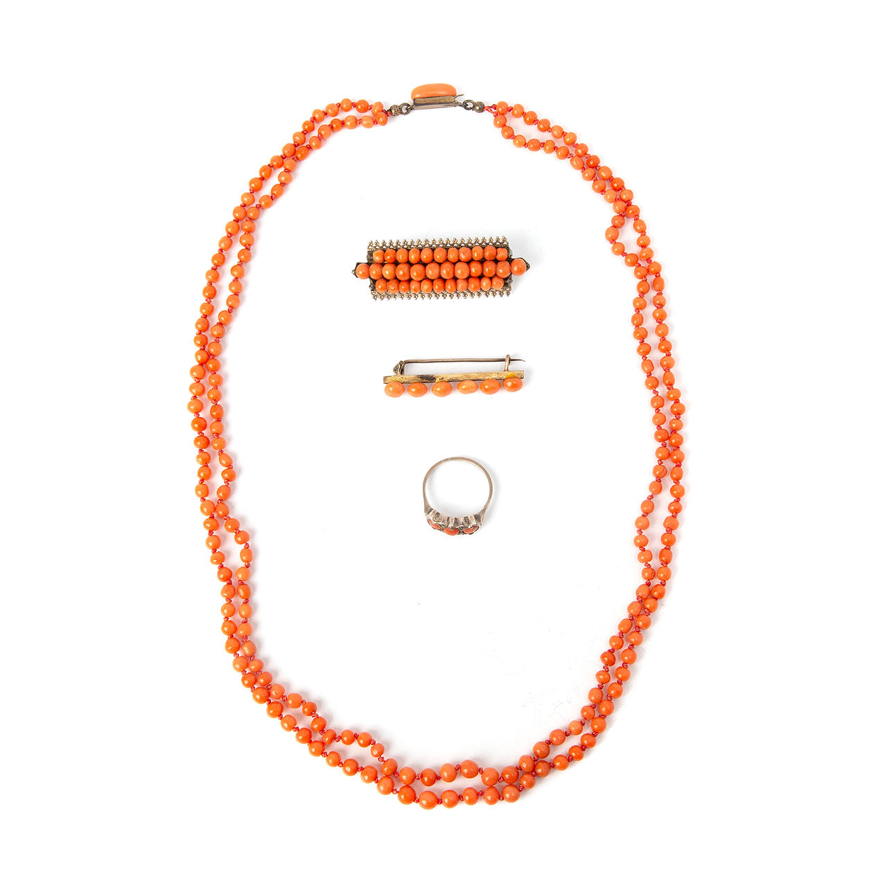 SMYKKER 4 stk., koral.