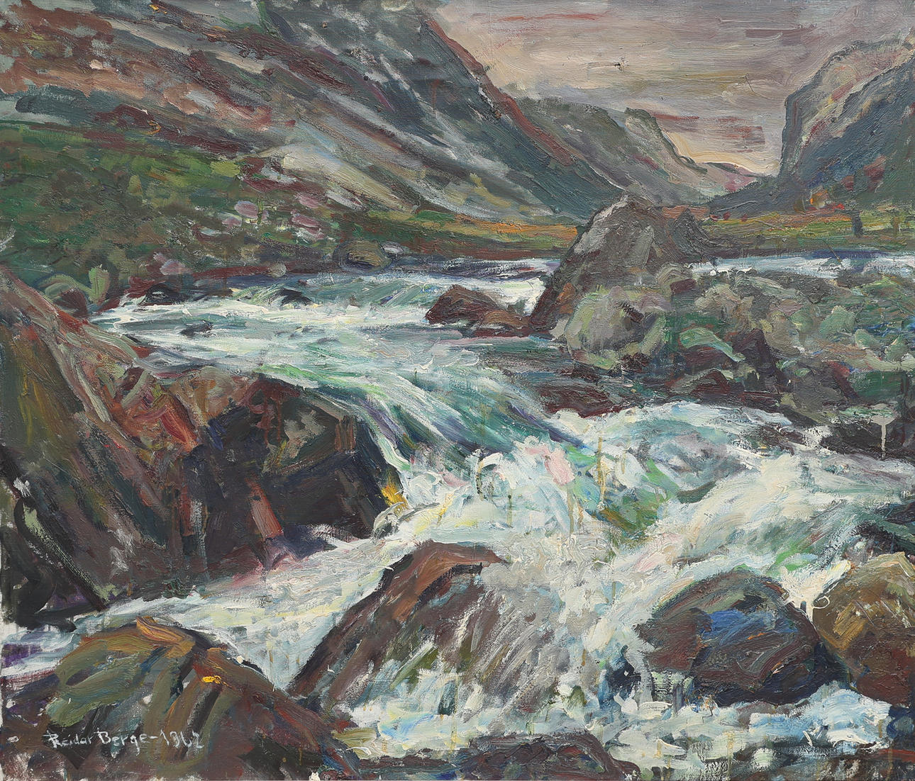 REIDAR BERGE (1922-2006). ÓLEO SOBRE LIENZO.