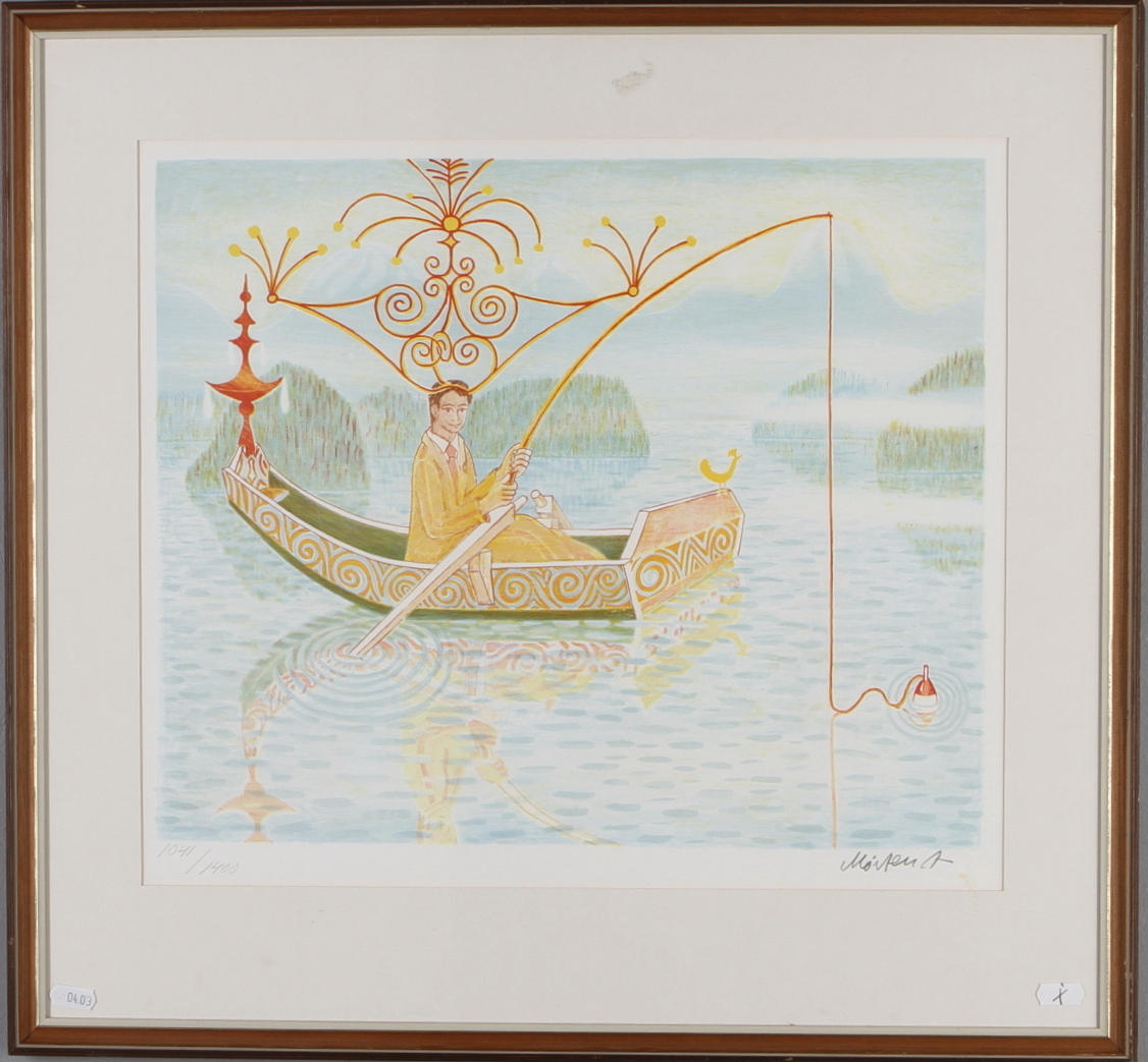 MÅRTEN ANDERSSON. Metaren, färglitografi, signerad och numrerad 1041/1400.