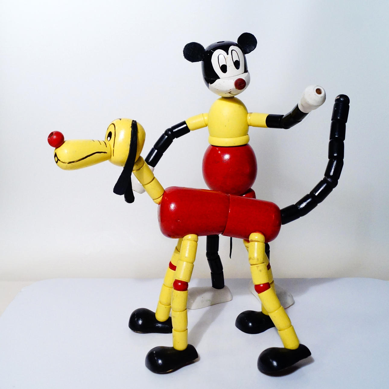 FIGURER, træ, Mickey Mouse og Pluto, Brio.