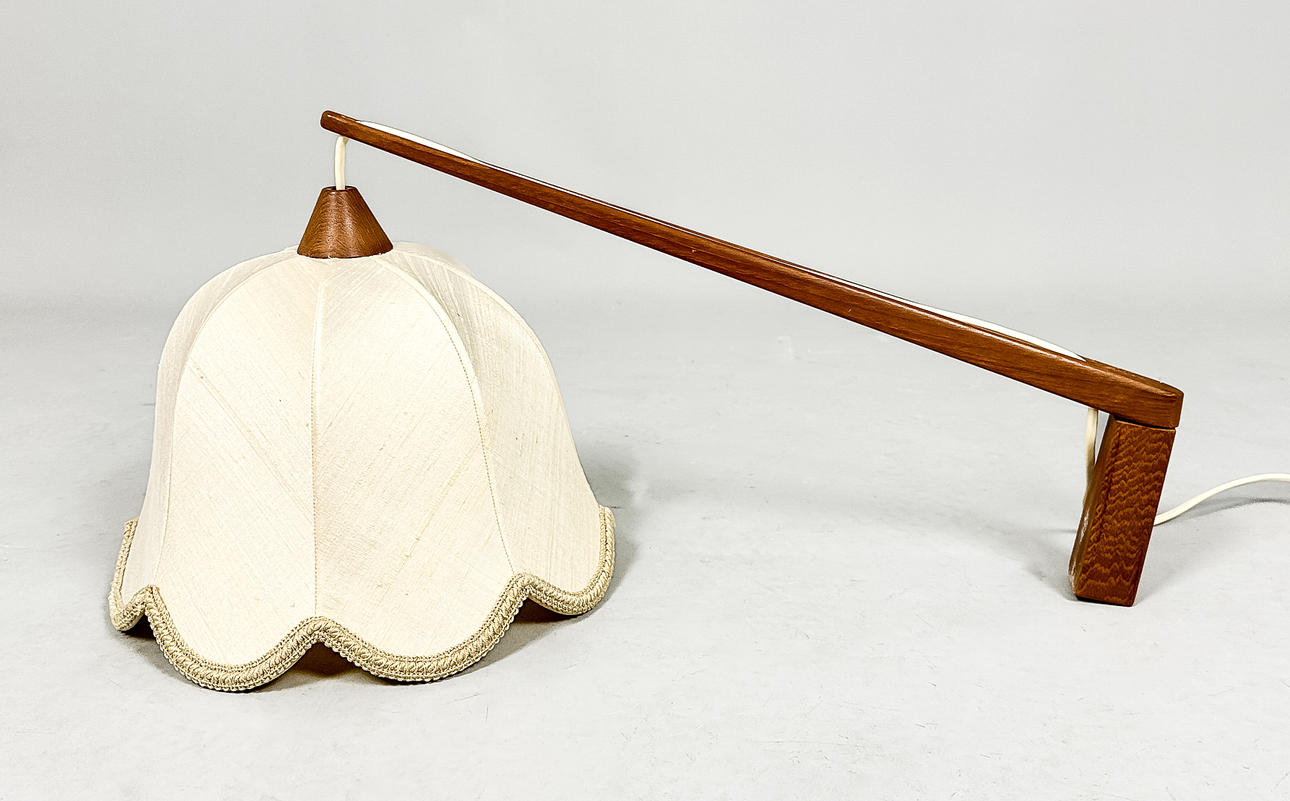 VÄGGLAMPA, teak, Danmark, mitten 1900-tal.