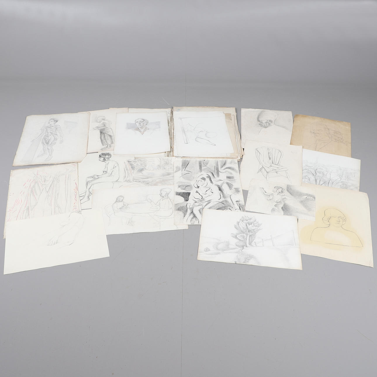 JAMES WOOD (1889-1975). A FOLIO OF DRAWINGS.