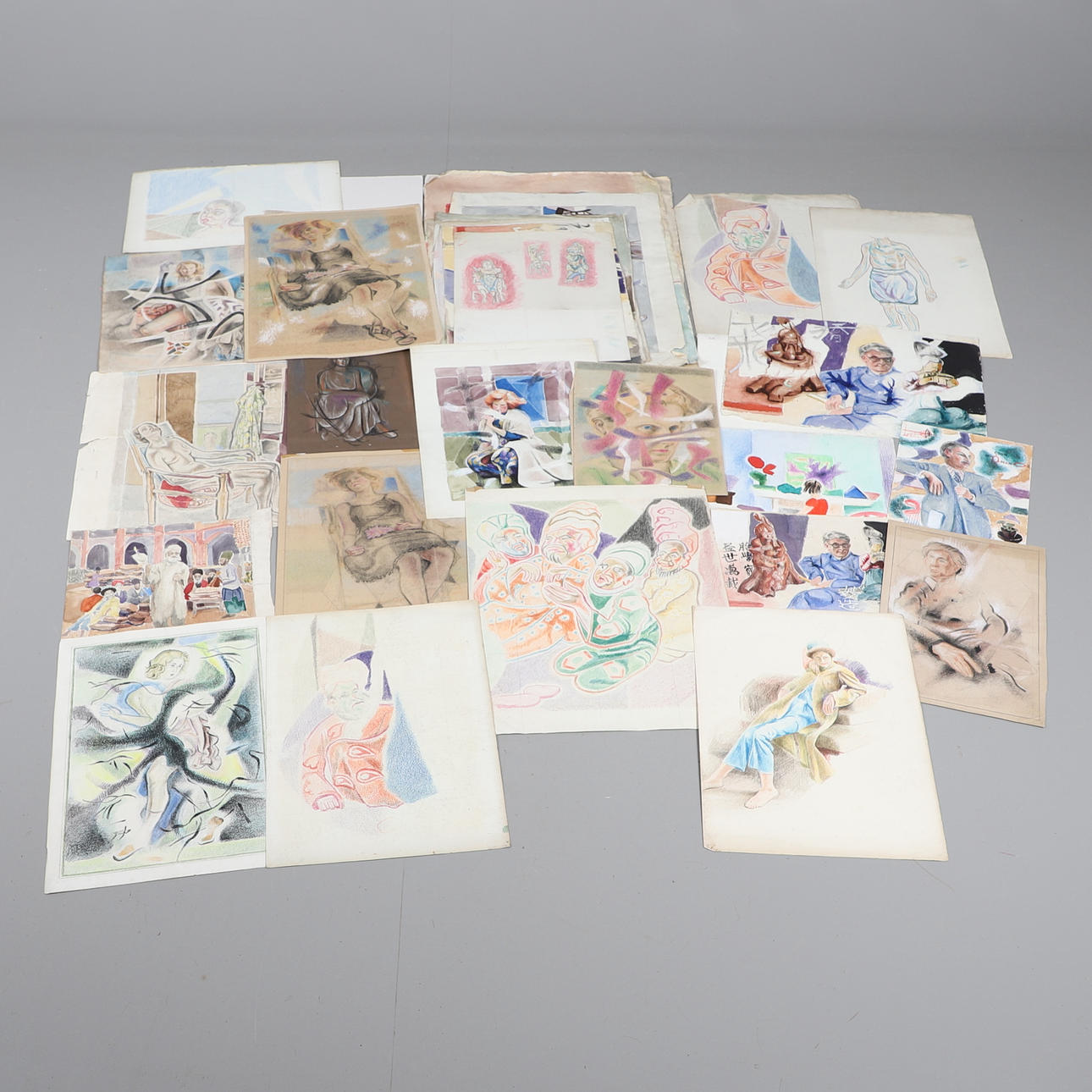 JAMES WOOD (1889-1975). A FOLIO OF ASSORTED STUDIES.