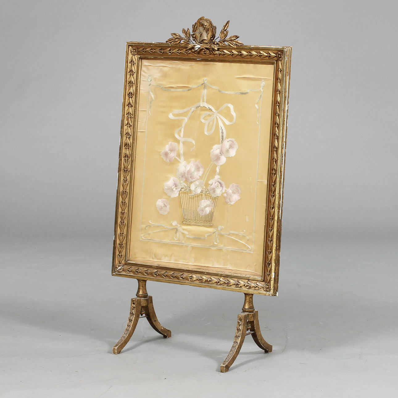 BRASSKÄRM, gustaviansk stil, 1800-tal.