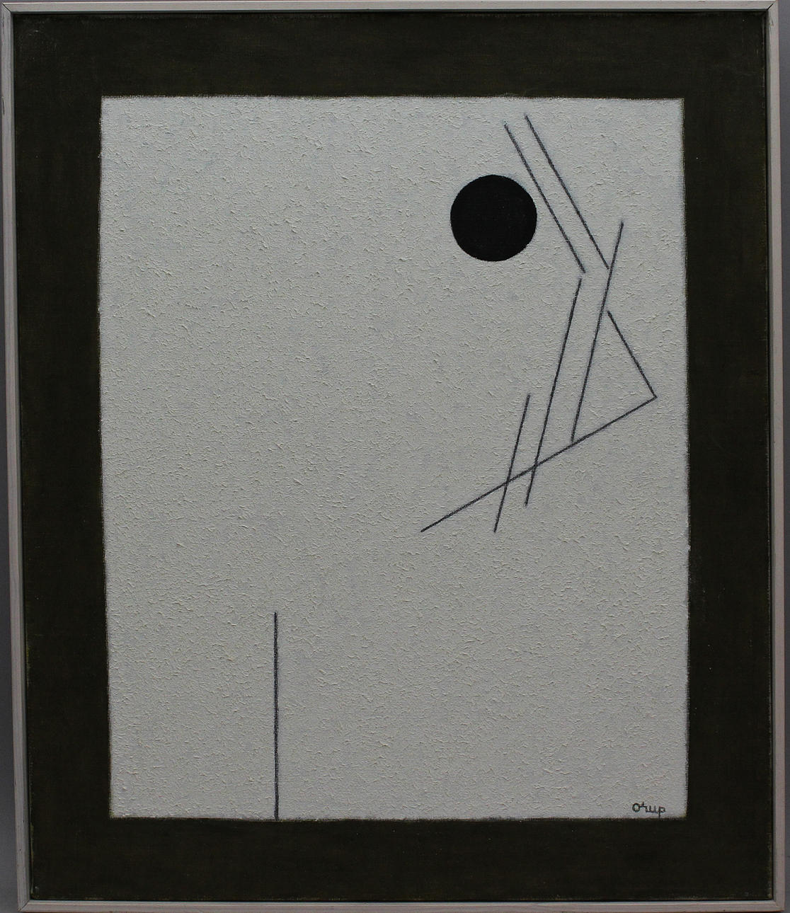 BENGT ORUP. PROCC XXII. Olja på duk. Signerad Orup.