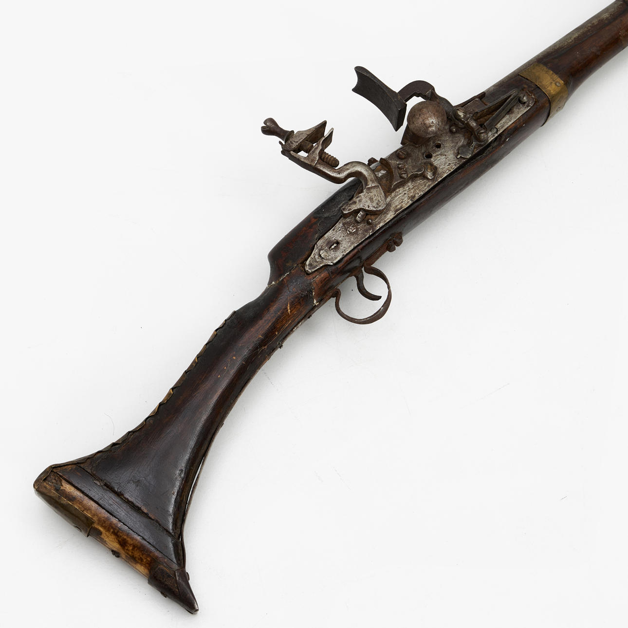 FLINTLS RIFLE/CAMEL GUN, North Africa, 19th century. Weapons ...