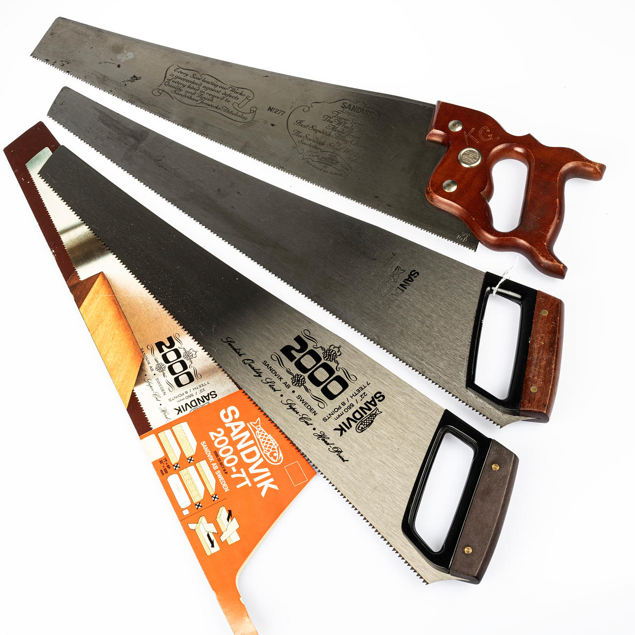 SÅGAR, 3 st bl.a. Sandvik 2000.