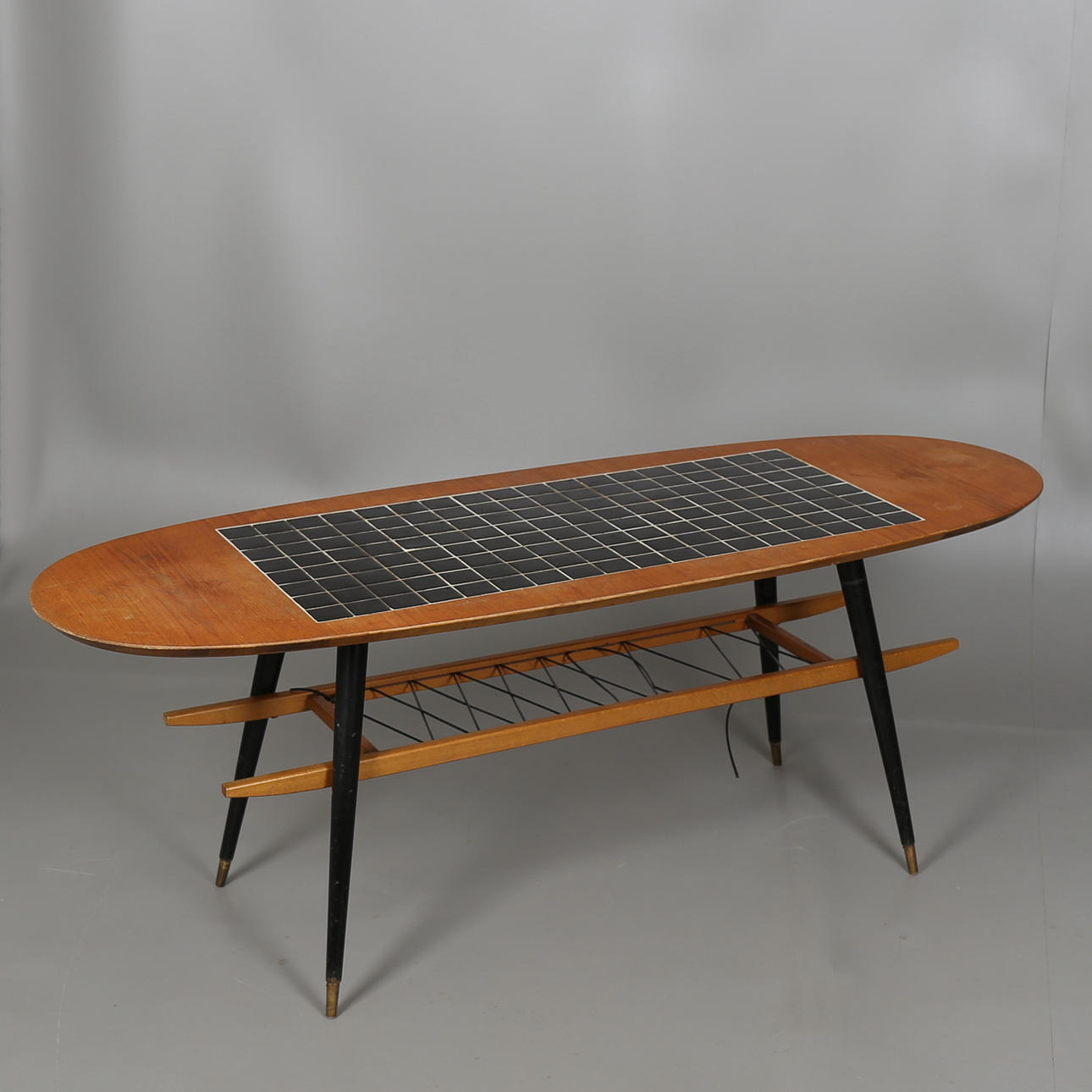 SOFFBORD, teak och kakel, Sverige 1950/60-tal.