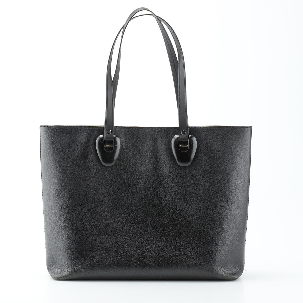 GUCCI, Bag in black pig leather, Tom Ford era, 1994-2004. Vintage