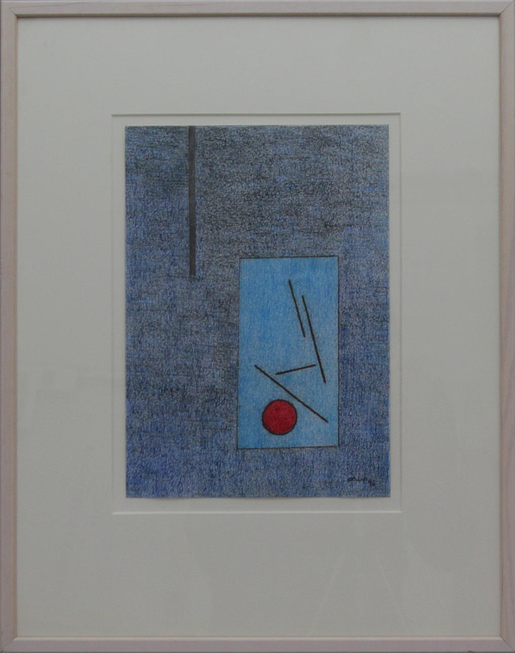 BENGT ORUP. Komposition. Blandteknik. Signerad Orup och dat -96.