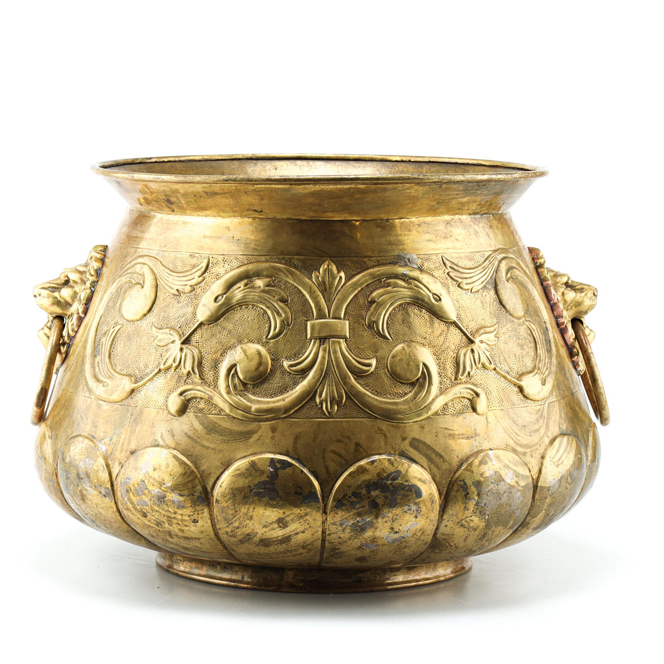 A beautiful brass vessel, circa 1900.