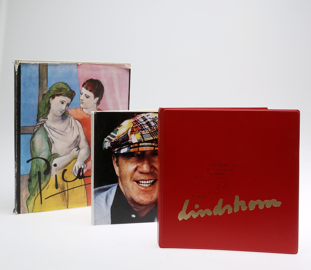 BÖCKER samt UTSTÄLLNINGSKATALOG, 3 st, Bengt Lindström, Konstgården, Helsingborg 1976-77, Galleri ESS, Borås.