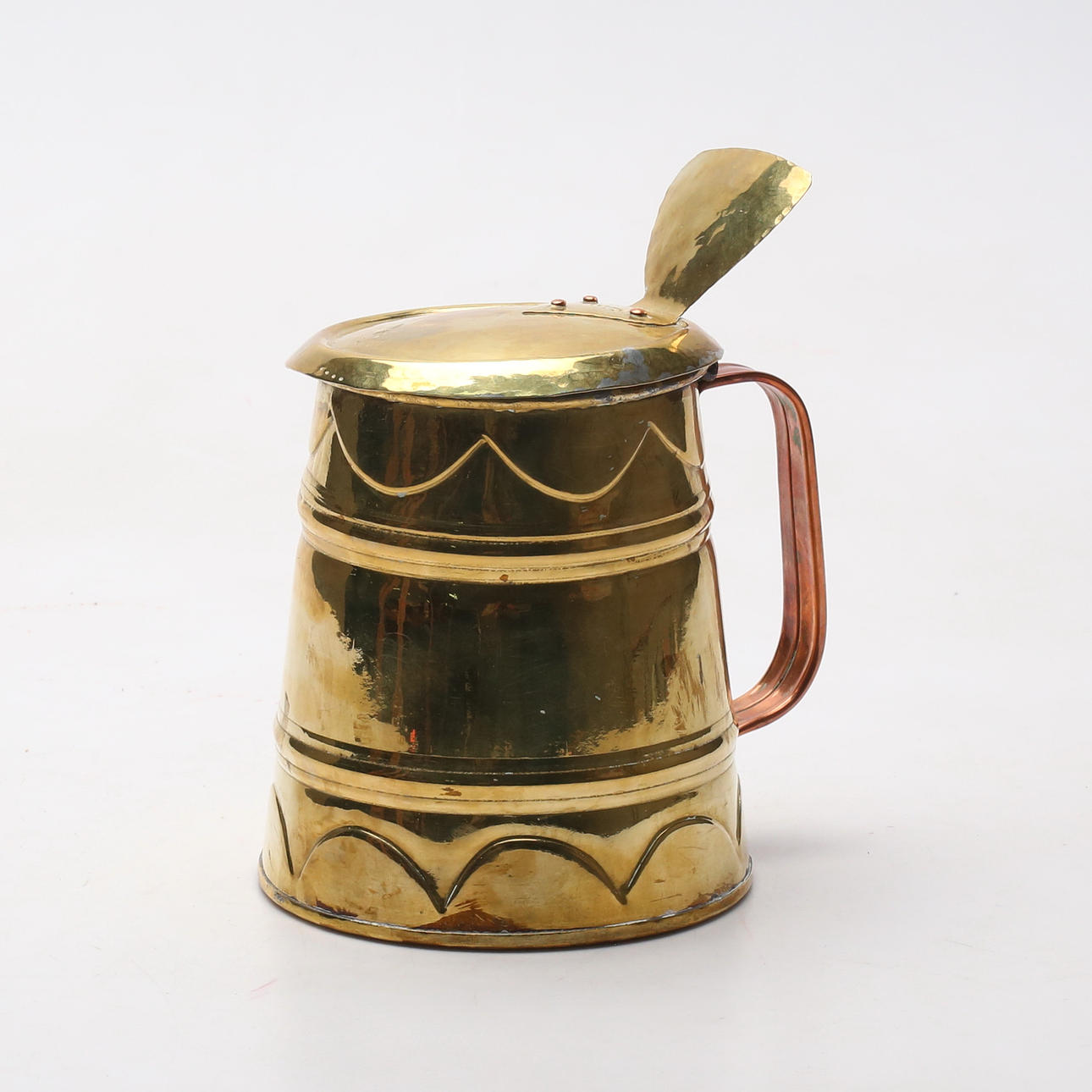 A 19th century brass and copper STOP.