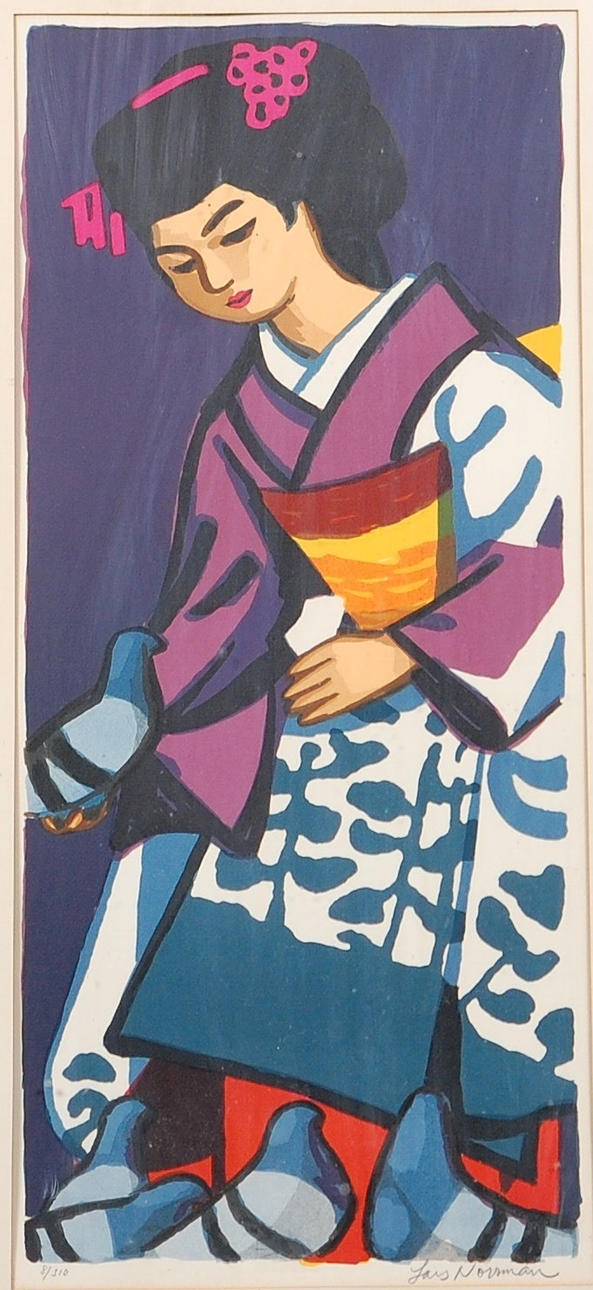 LARS NORRMAN. färglitografi, signerad, numrerad 8/310.