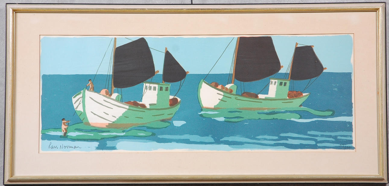 LARS NORRMAN. Färglitograf, signerad, numrerad, 31/300.