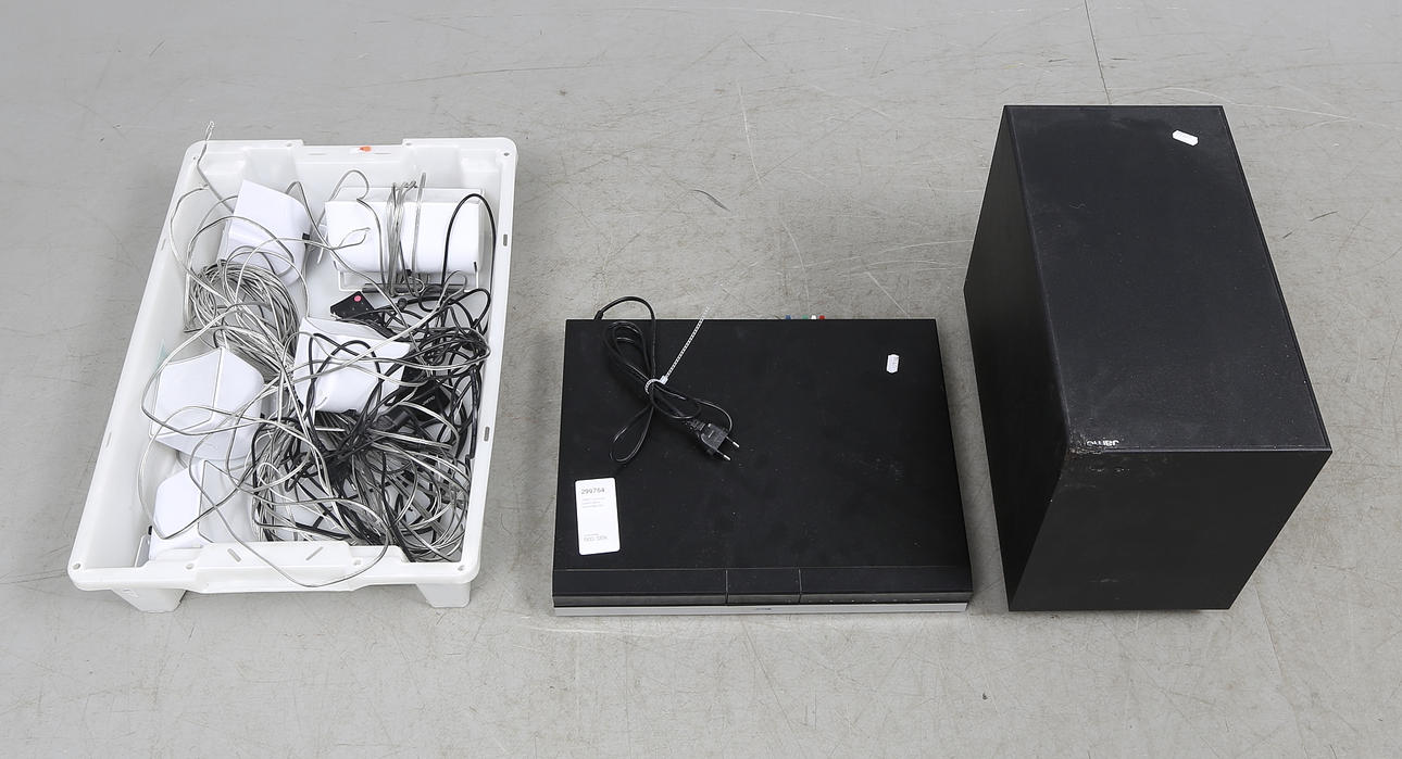 JAMO, surround system og subwoofer 200.