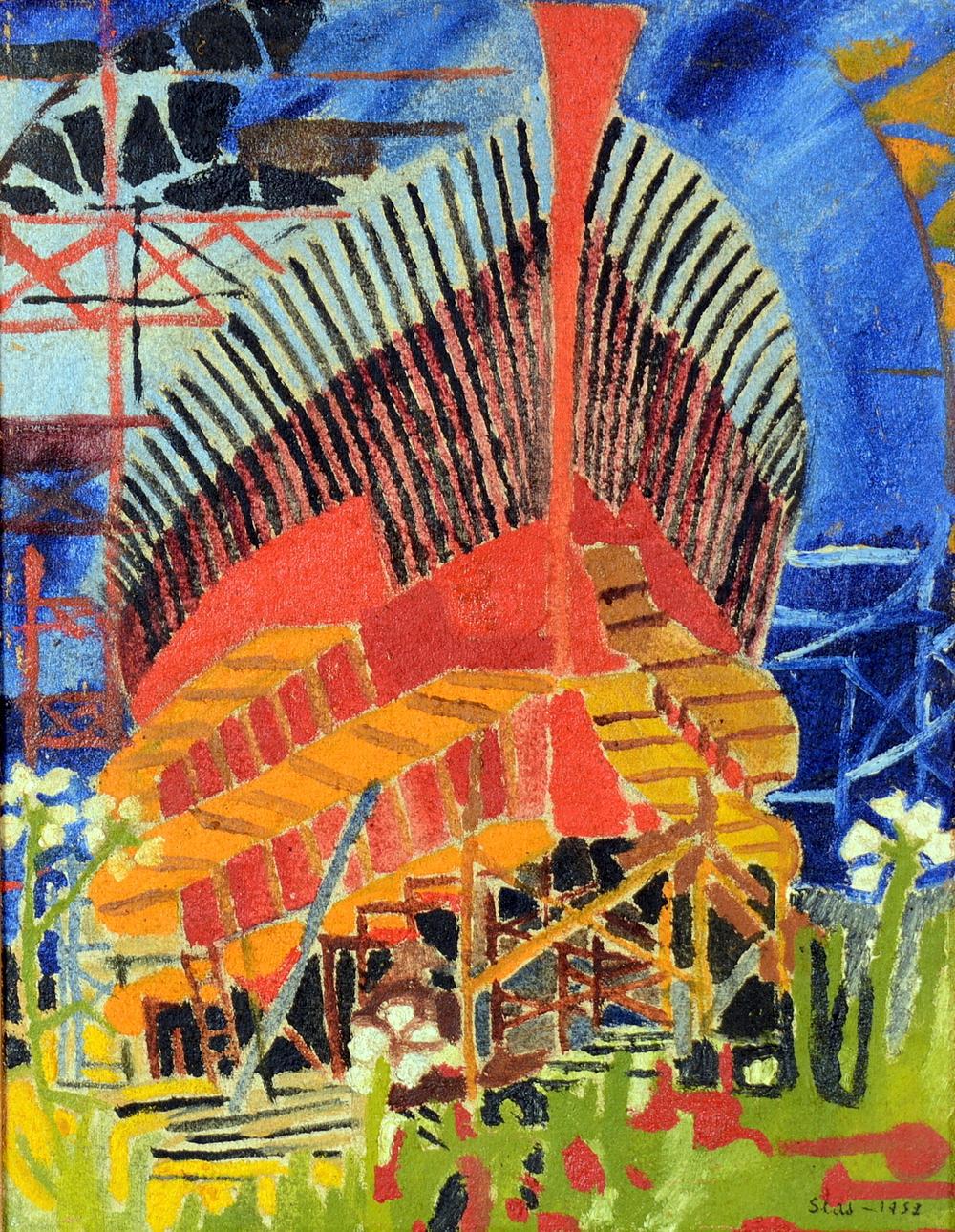 STIG CLAESSON (SLAS). Olja på duk.