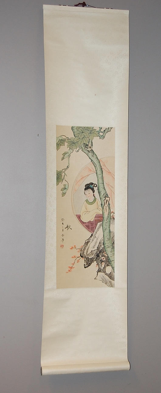 RULLMÅLNING, kakiemonmotiv.