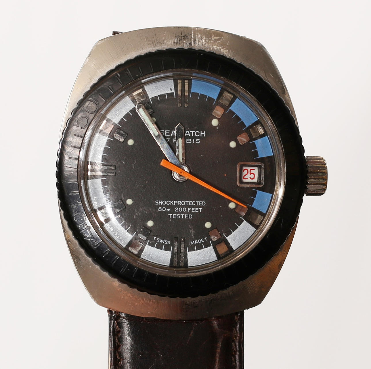 RANNEKELLO, ”Seawatch”, teräs nahkahihnalla.