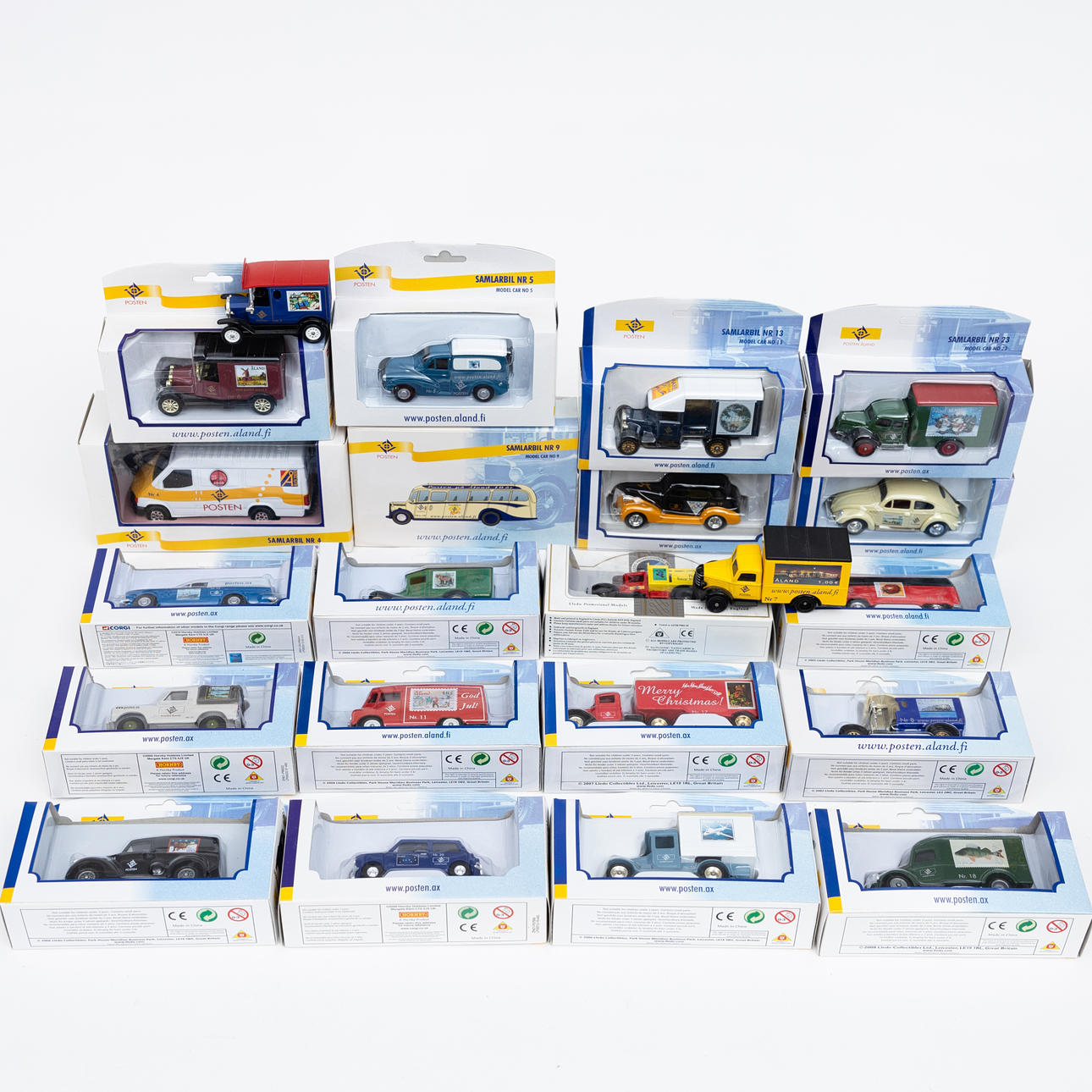 MODELLBILAR, 22 st, Posten Åland.