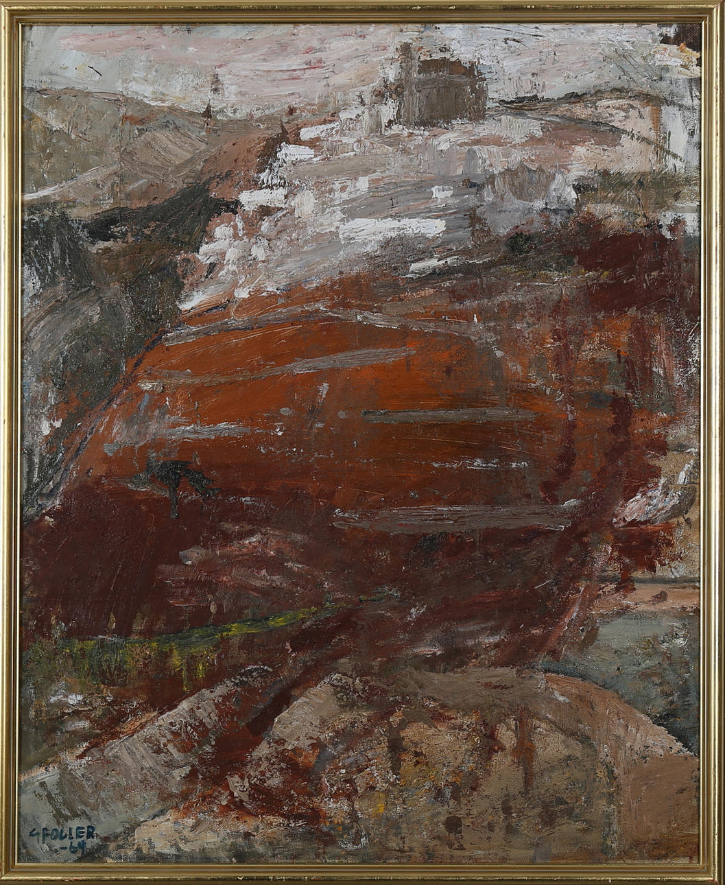 GÖTA FOGLER. Landskap, olja på duk, signerad G Fogler och daterad -64.