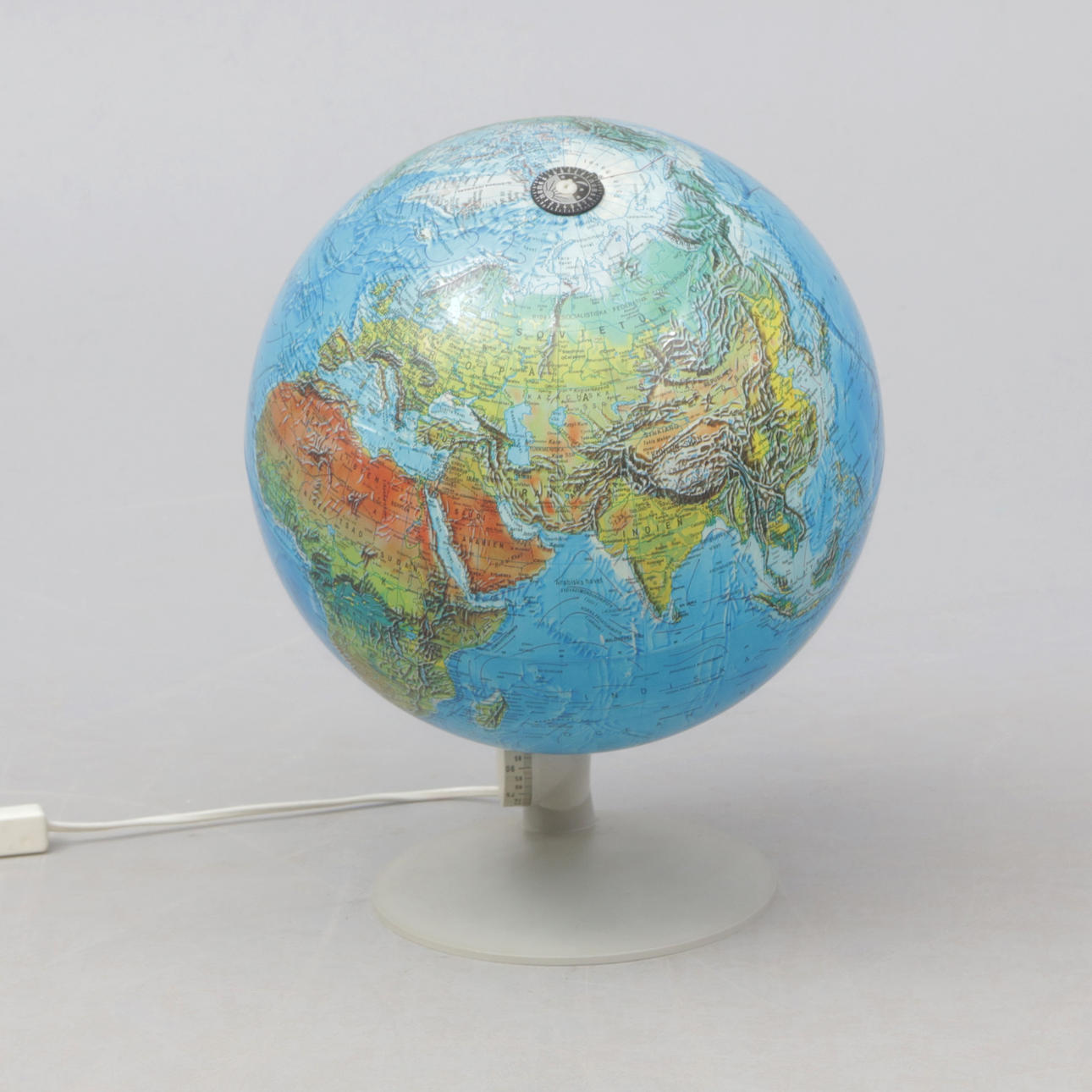 A late 20th century globe.