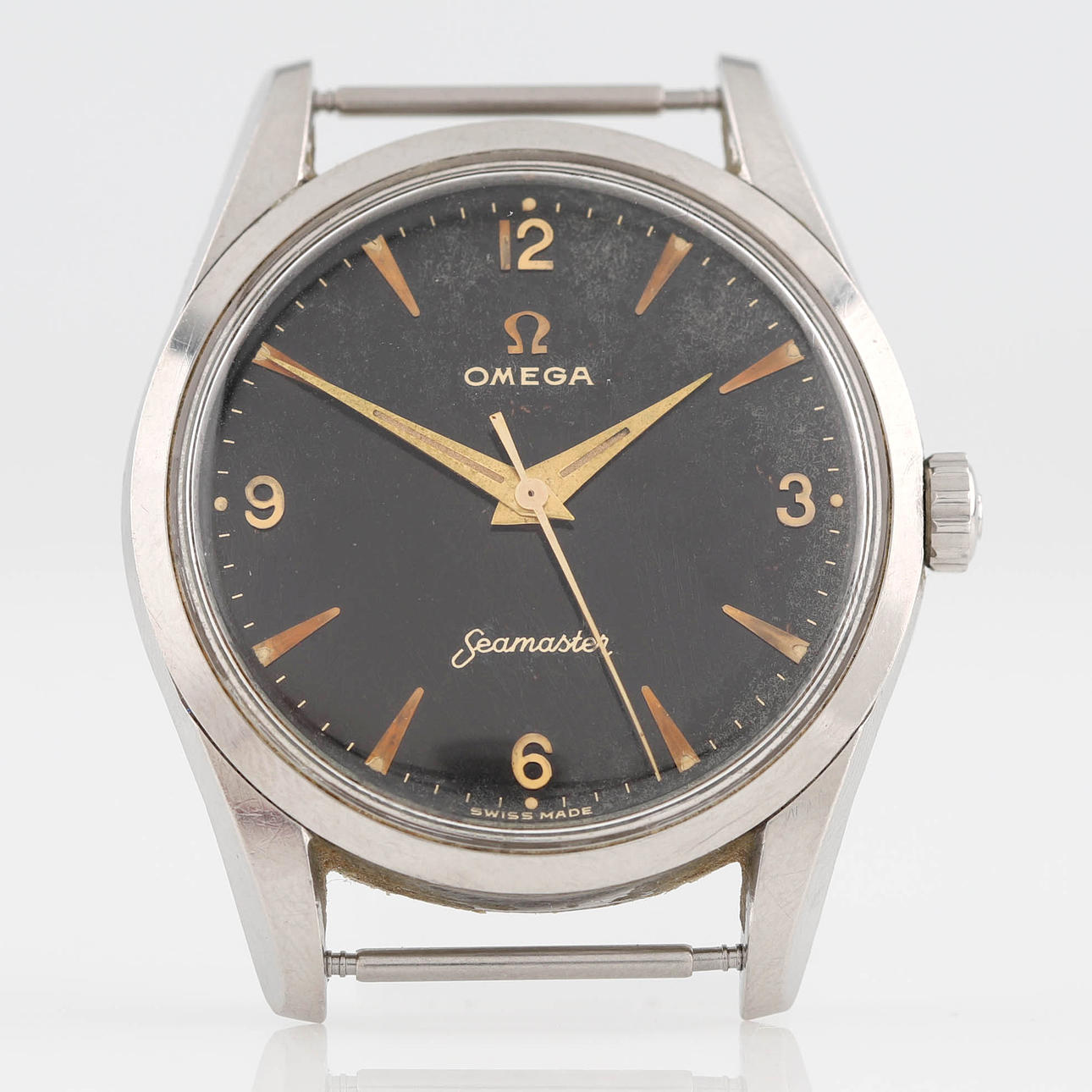 OMEGA SEAMASTER, steel, manual, 1950s.