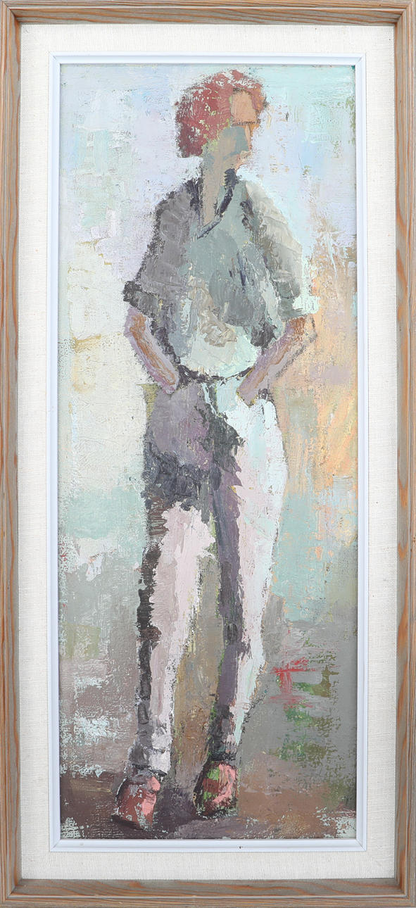 OKÄND KONSTNÄR. olie på panel, usigneret.