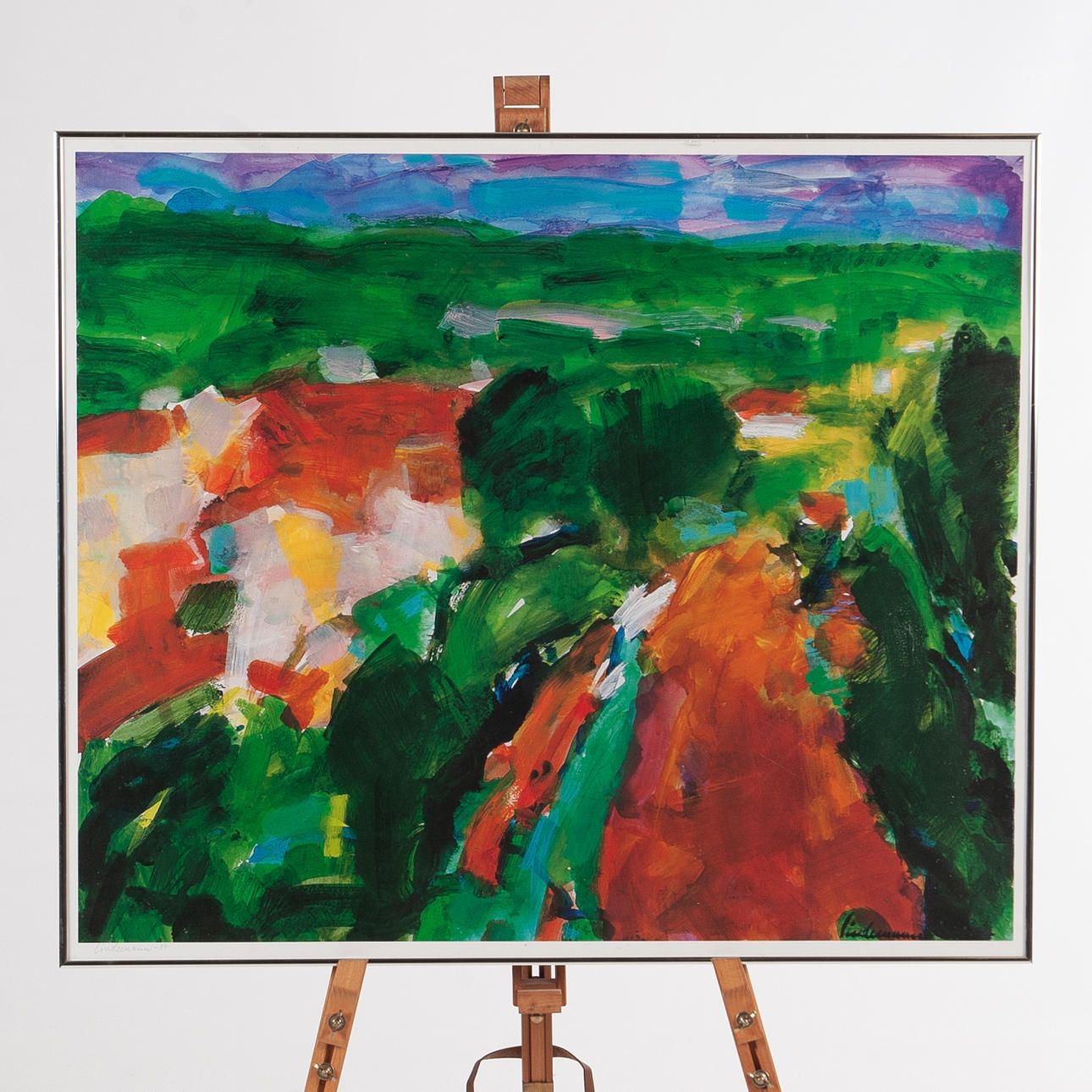 KAI LINDEMANN. Signerat färgtryck.