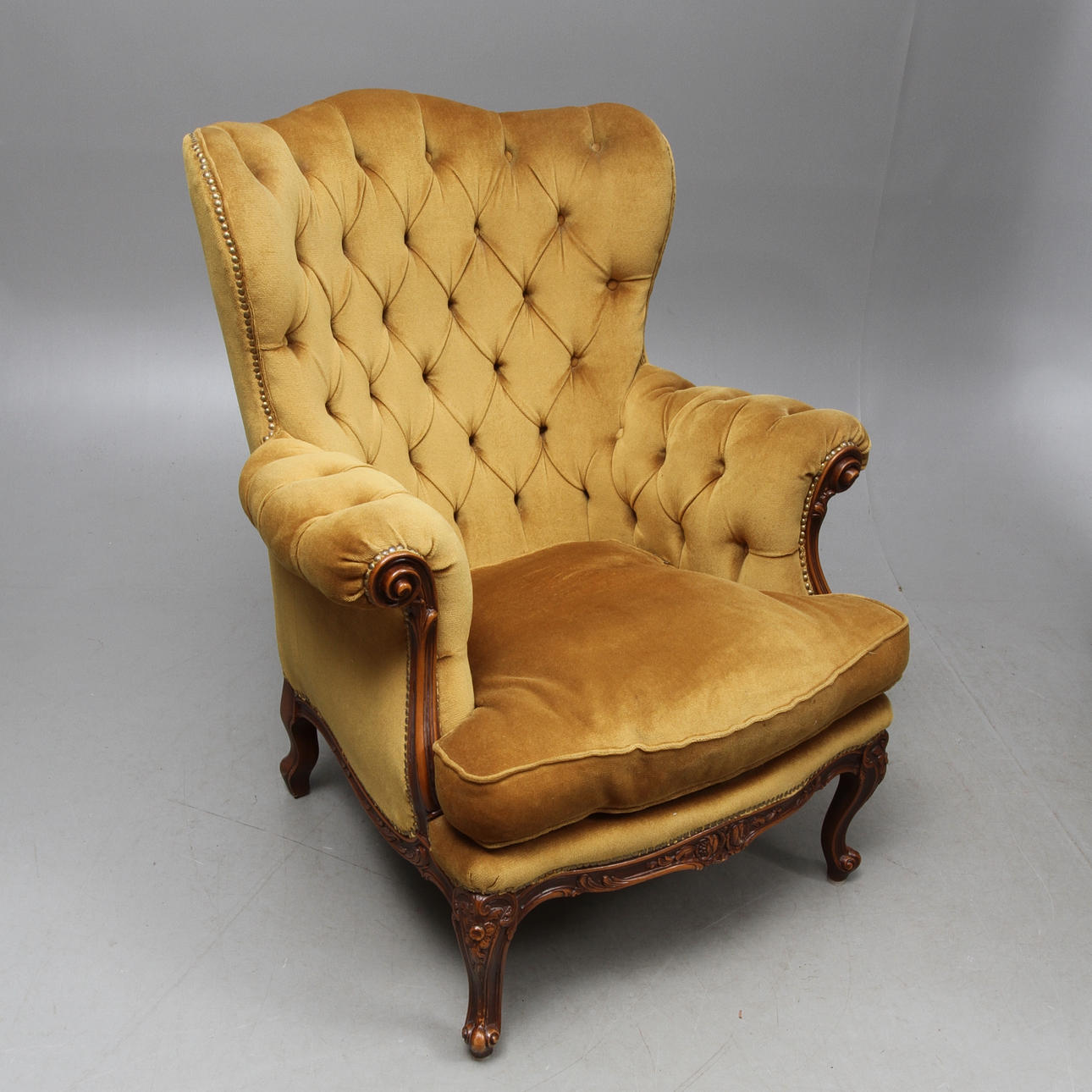 FÅTÖLJ, rokokostil, 1900-tal.