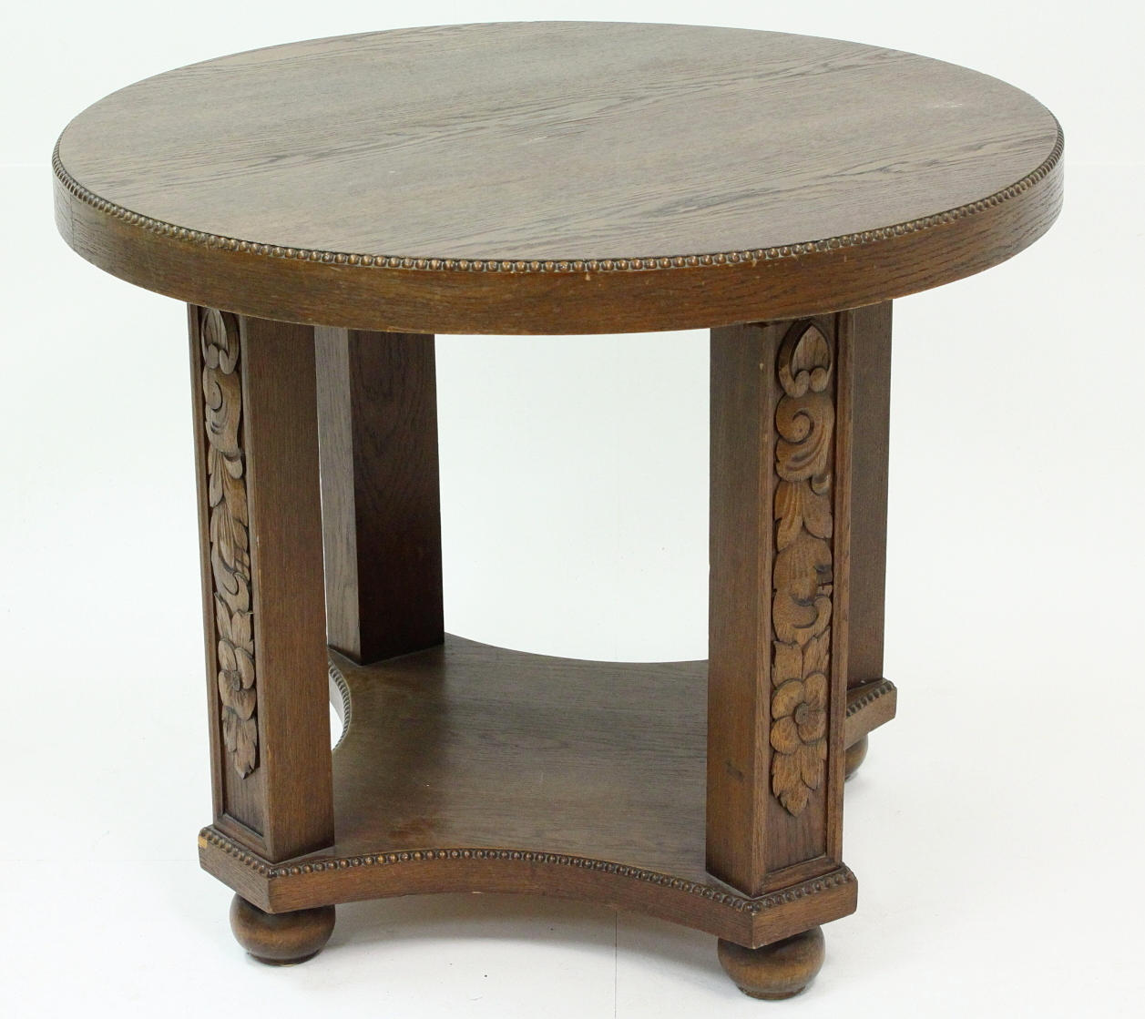 SALONGSBORD, ek och ekfanér, tidigt 1900-tal.