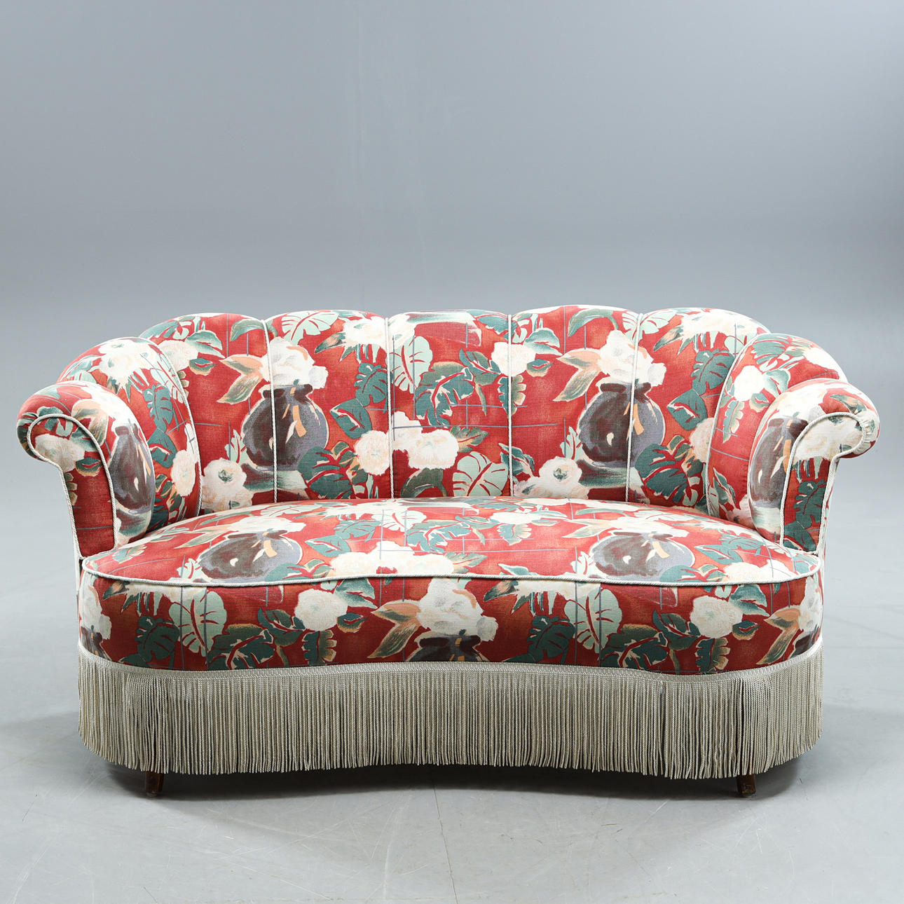 Sofa, 1930s, slightly curved model.