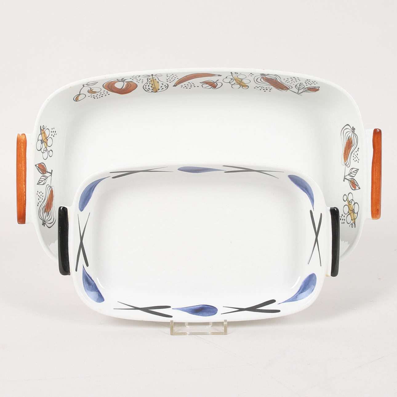 UGNSFAST FORMAR, 2 st, "Milano" och " Bodega", Rörstrand.