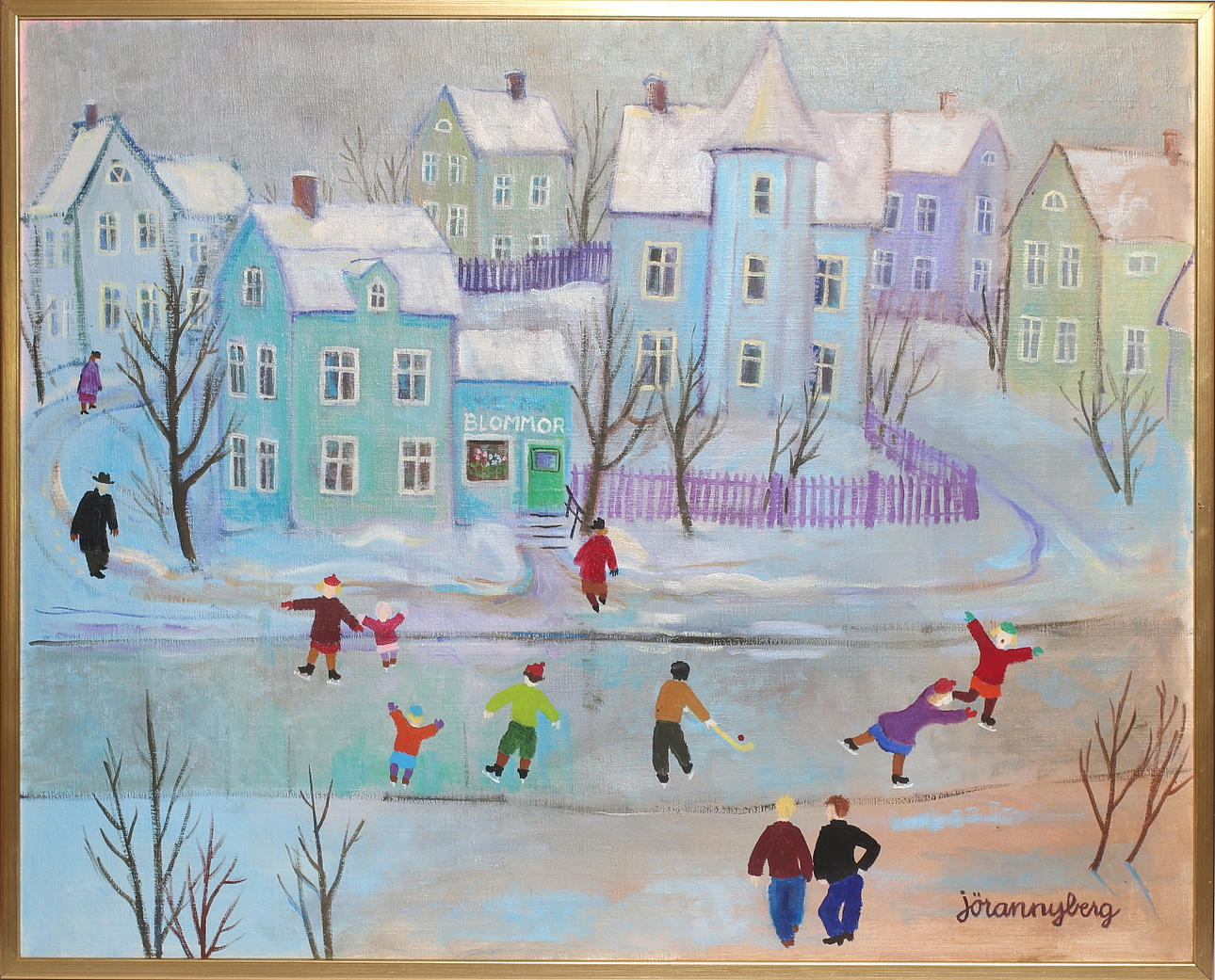 JÖRAN NYBERG. Olja på duk, signerad.