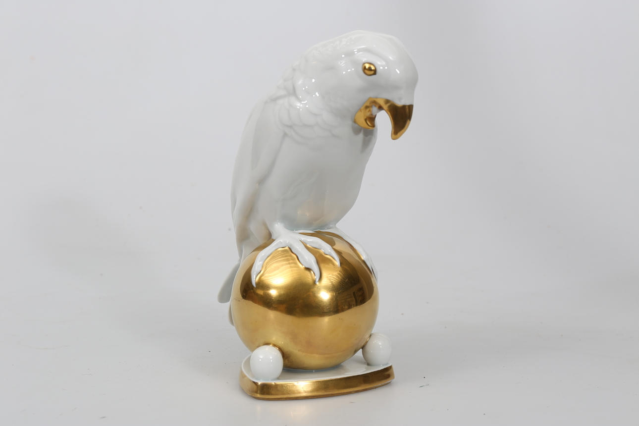FIGURIN, porslin, Fågel, Hutschenreuther.