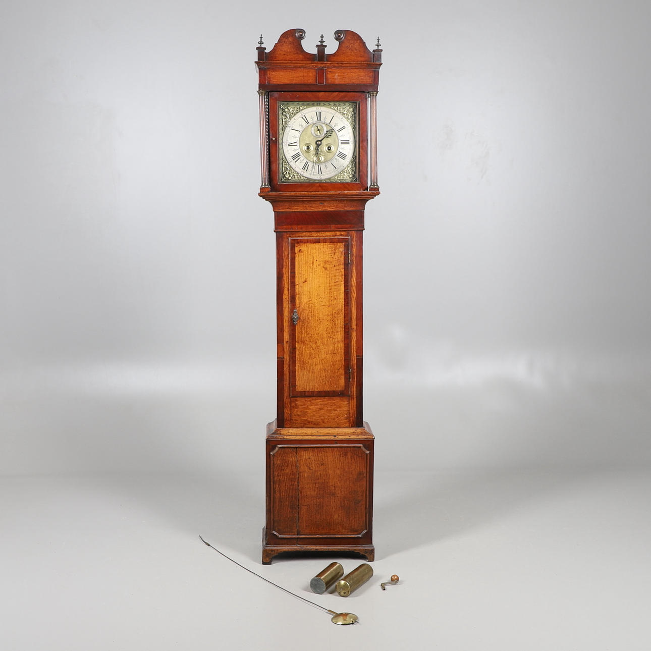 GEORGE II OAK PITKÄkotelokello.