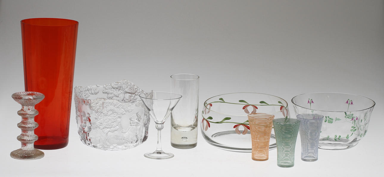 PARTI GLAS, bland annat Bengt Orup "Party" och "Festivo" Iittala.