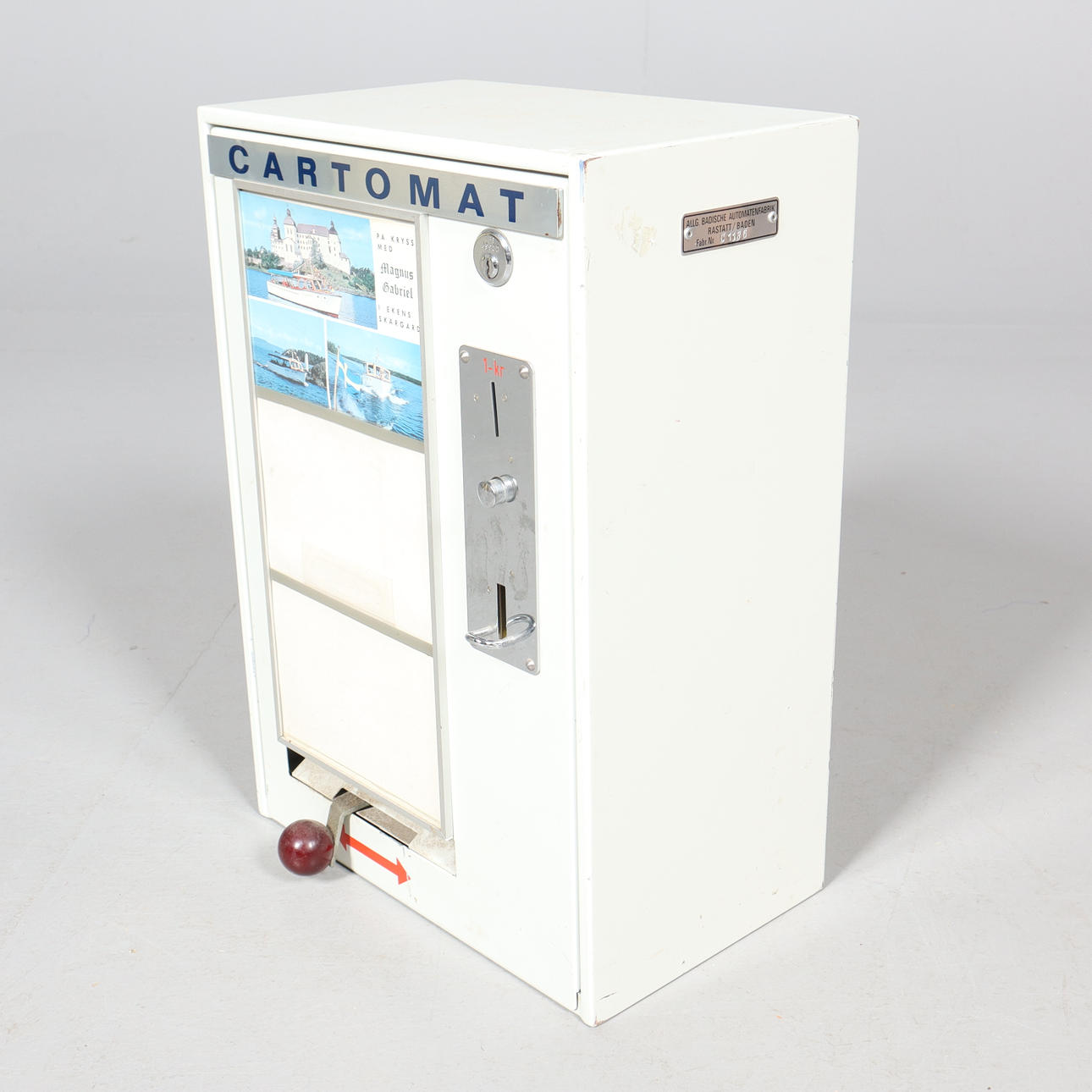 POSTKARTENAUTOMAT, Cartomat, Blech.