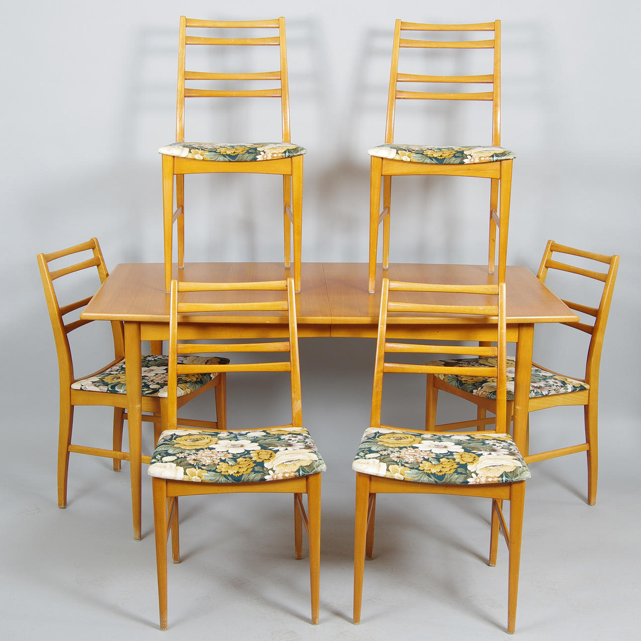 MATSALSGRUPP, teak/bok, 1960-tal.