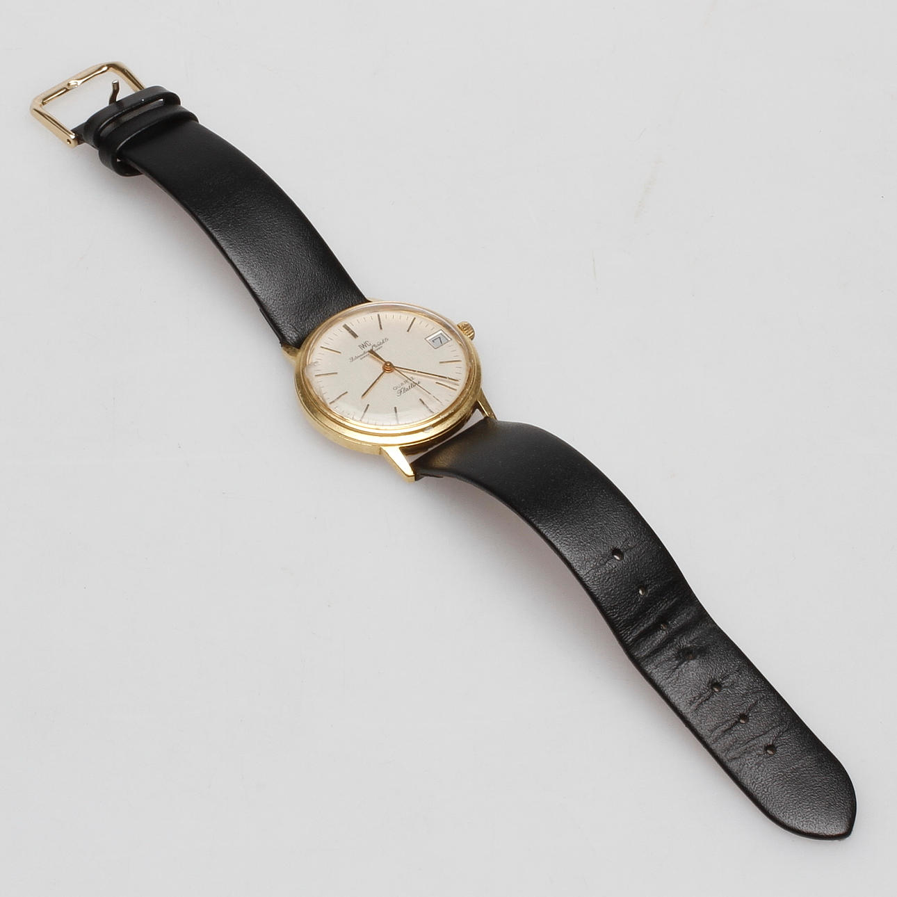 ARMBANDSUR, Quartz, 18k, Flatline, IWC, INTERNATIONAL WATCH Co. Schaffhausen.