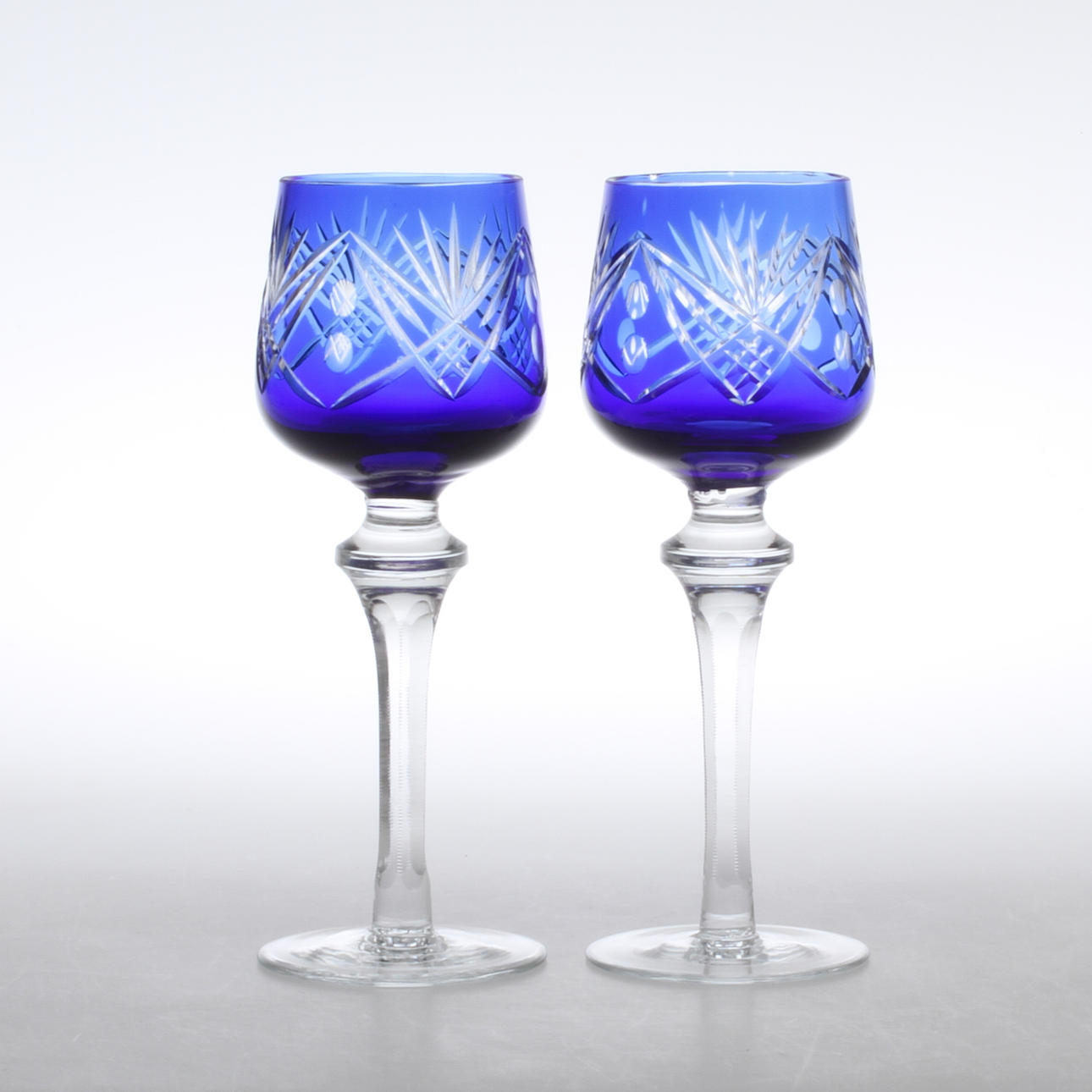 VINGLAS, 6 st, överfång, 1900-talets första hälft.